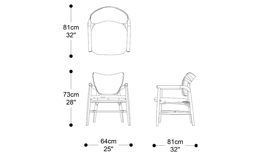 Imagem das dimensões principais do produto
